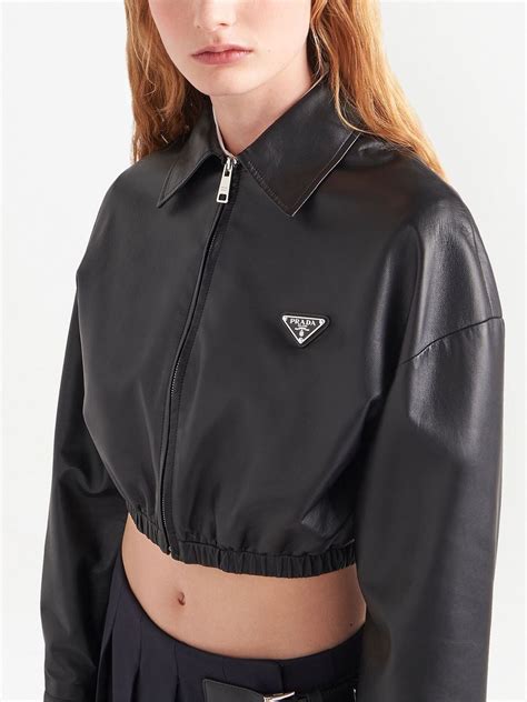 prada leather jacket vintage|prada leather jacket women.